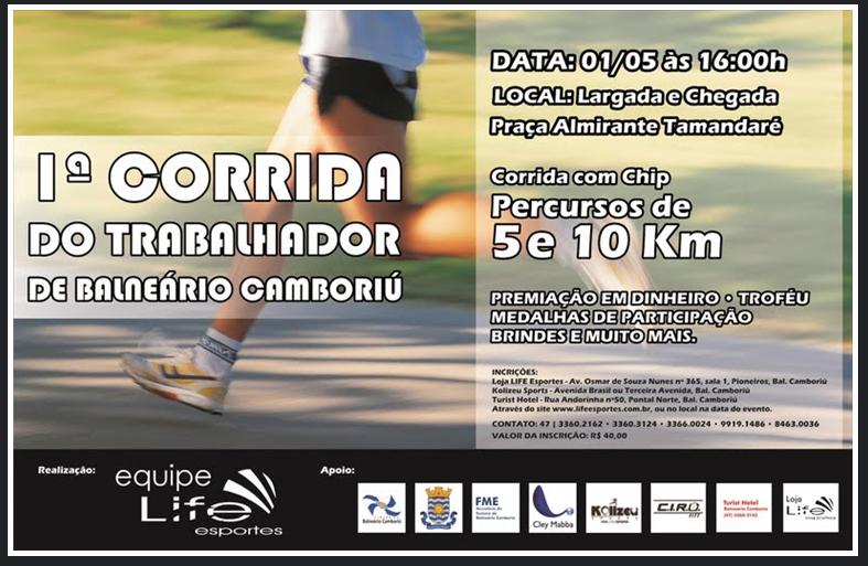 1ª Corrida do Trabalhador acontece neste sábado