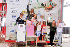 Pérola de Souza conquista 1º lugar no Bodyboard