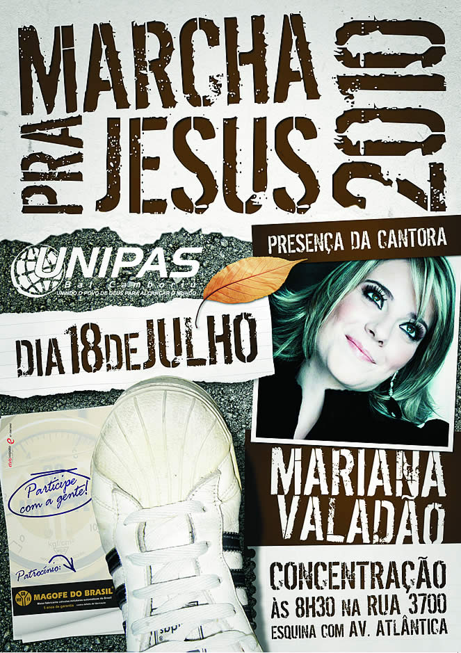 Marcha pra Jesus terá a presença da cantora Mariana Valadão