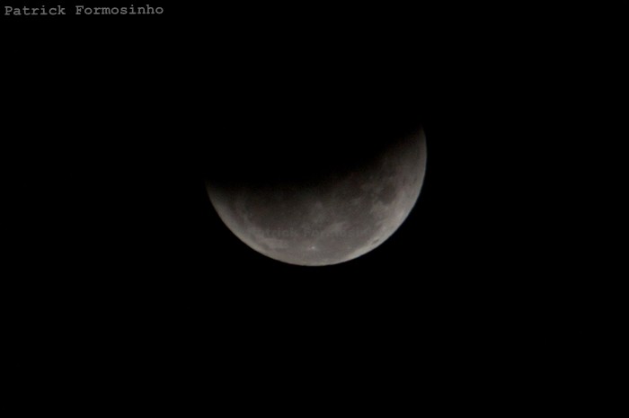 Eclipse Lunar no céu de Balneário Camboriú