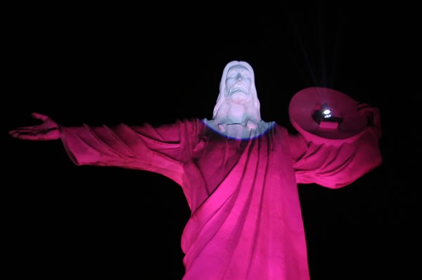 cristo luz rosa