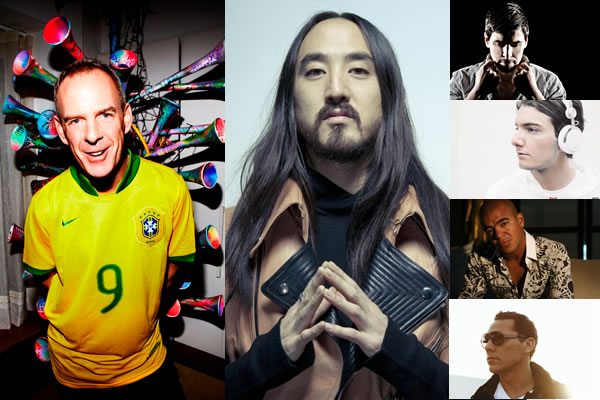 FatBoy Slim, Steve Aoki, Thomas Gold, Alesso, Erick Morillo e Tiesto agitarão o Carnaval Green Valley.