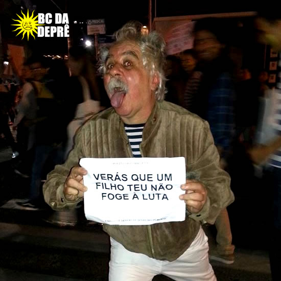 Einstein no protesto