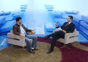Vereador Fabio Flor é entrevistado do Câmara Cidadã 1 Foto: Andrea Marcelino