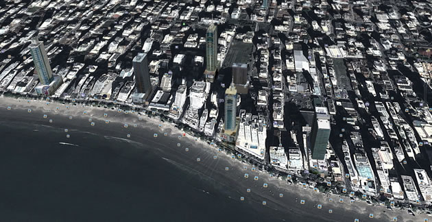 Balneário Camboriú em 3D no Google Earth