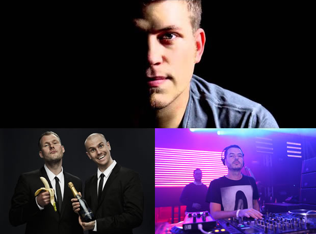 Dada Life, Betoko e Tujamo dia 25 de janeiro no Green Valley 1 Tujamo, Dada Life e Betoko. Fotos: Divulgação