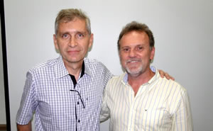 Paulo Scwingel e Paulo Maurici, presidente e vice-presidente. CRÉDITO: Fernando Assanti/Comitê Camboriú.