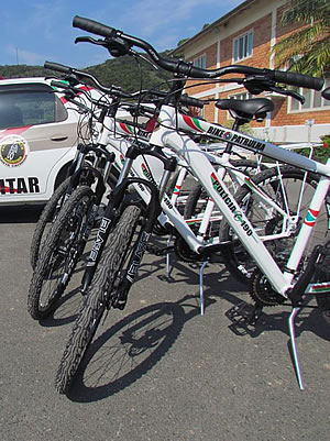 12º Batalhão de Polícia Militar recebe quatro novas bicicletas