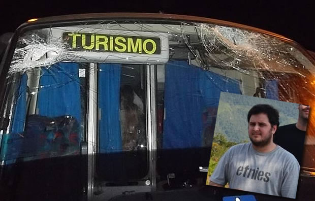 Torcedor do Avaí morre após micro-ônibus ser alvo de emboscada em BC 1 Fotos: PRF/Divulgação/Facebook/Reprodução/Click Camboriú