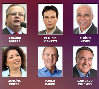 RICTV Record recebe candidatos ao governo de Santa Catarina para debate