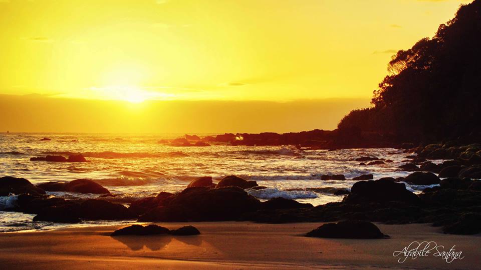 Sol nascendo na Praia Brava/Praia dos Amores