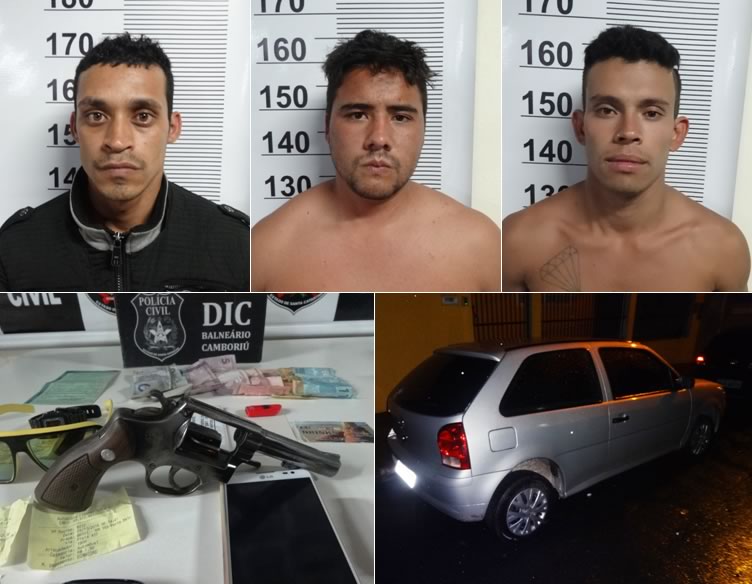 Trio que assaltou lotérica em Campos Novos é preso no Monte Alegre