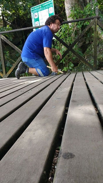 Deck do Pontal Norte recebe manutenção