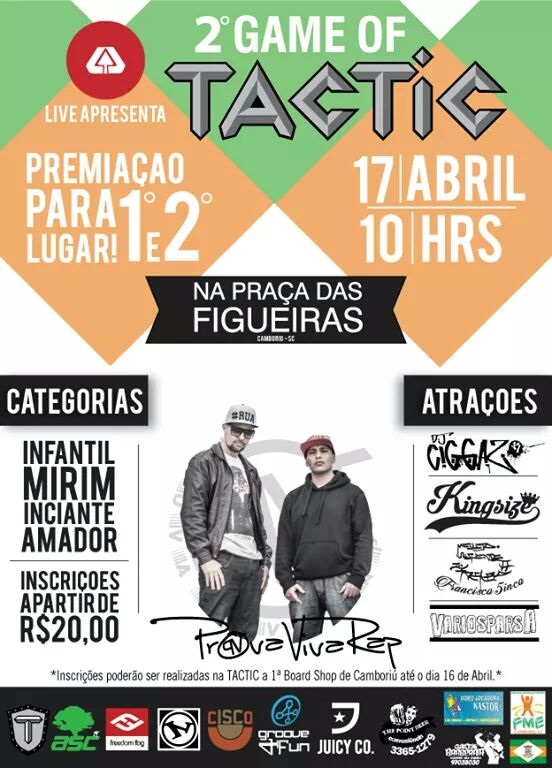 Competição reunirá skatistas na Praça das Figueiras