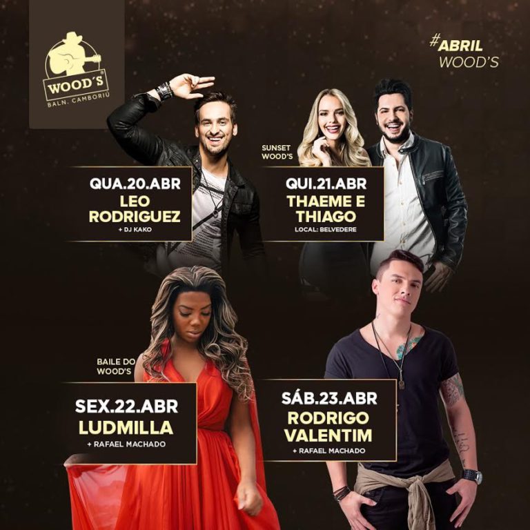 Wood’s traz Leo Rodriguez, Thaeme e Thiago, Ludmilla e Rodrigo Valentim no feriadão de Tirantes