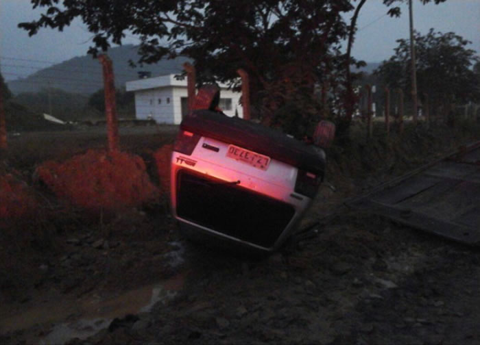 Ladrão sofre acidente após furtar carro em Camboriú