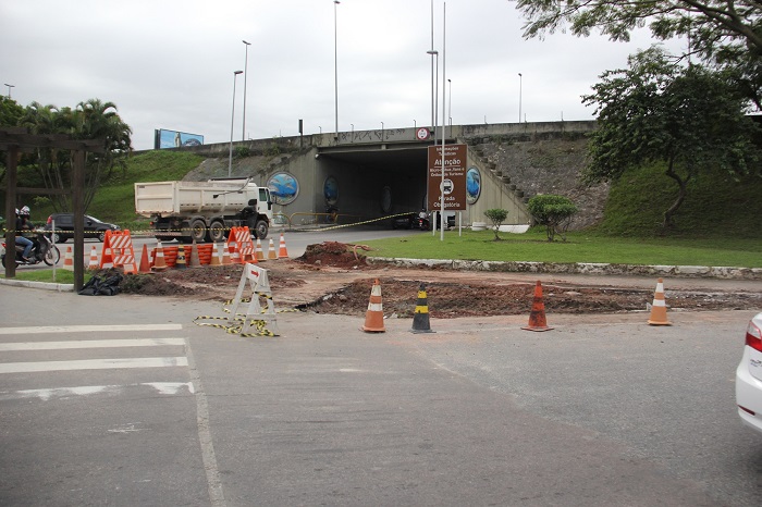 Principal entrada de Balneário Camboriú recebe intervenções nos próximos dias 1 (Jessica Teles / Divulgação)