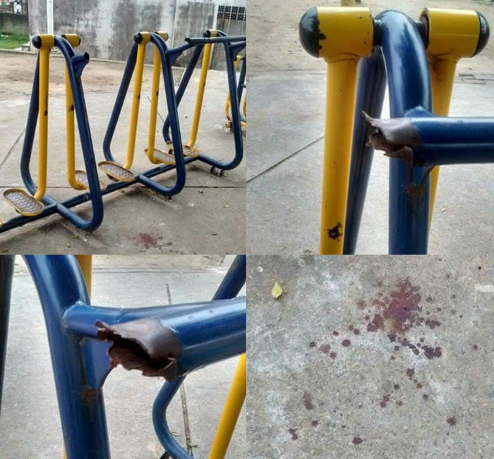 Menino se fere em academia pública no Monte Alegre