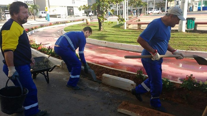 Secretaria de obras atua na Atlântica 1 (Divulgação Obras)