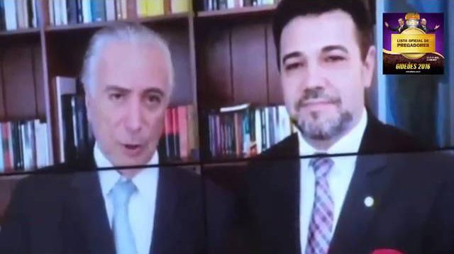 Pr. Marco Feliciano leva mensagem de Michel Temer aos Gideões, em Camboriú