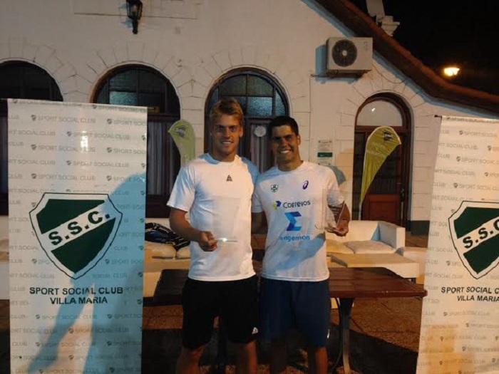 Tenistas de Itajaí são campeões de duplas em torneio profissional na Argentina 1 (Divulgação)