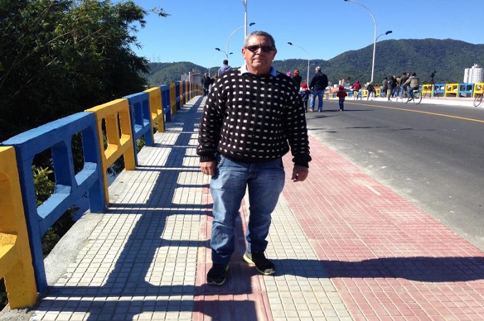 Inaugurada ponte que liga os bairros Cidade Nova e Dom Bosco, em Itajaí 3 Luís Carlos Constantino. Crédito: Soraya da Silva