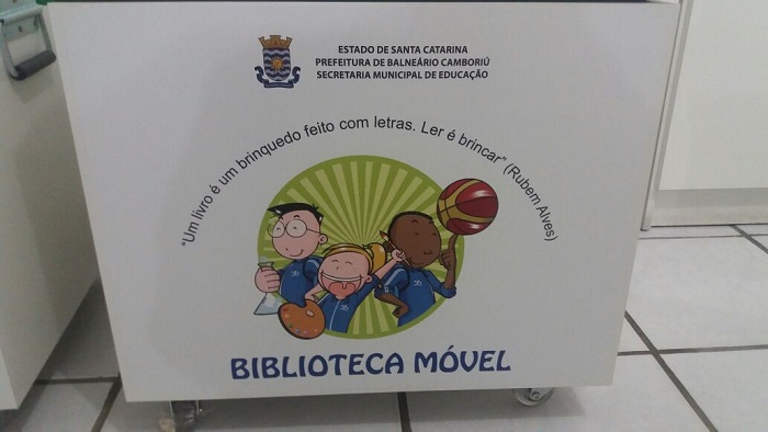 Bibliotecas móveis são distribuidas para todas as unidades educacionais de BC