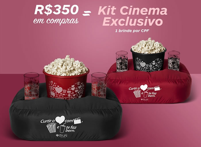 Dia dos Namorados: Itajaí Shopping presenteia clientes com Kit Cinema exclusivo
