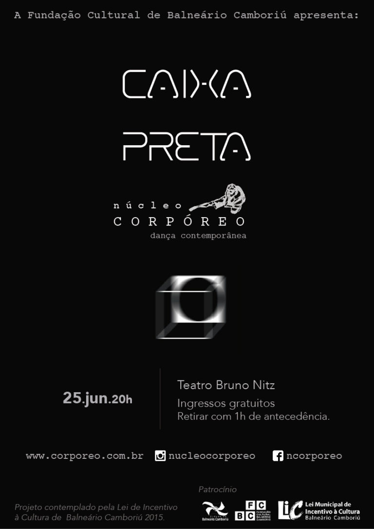 Teatro Bruno Nitz apresenta “Caixa Preta”, um espetáculo não convencional