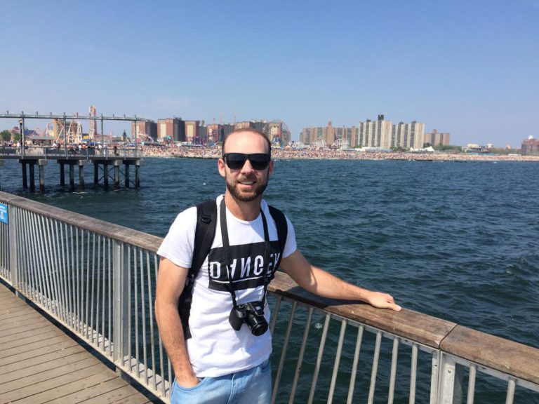 Calorzinho gostoso na praia de Nova York
