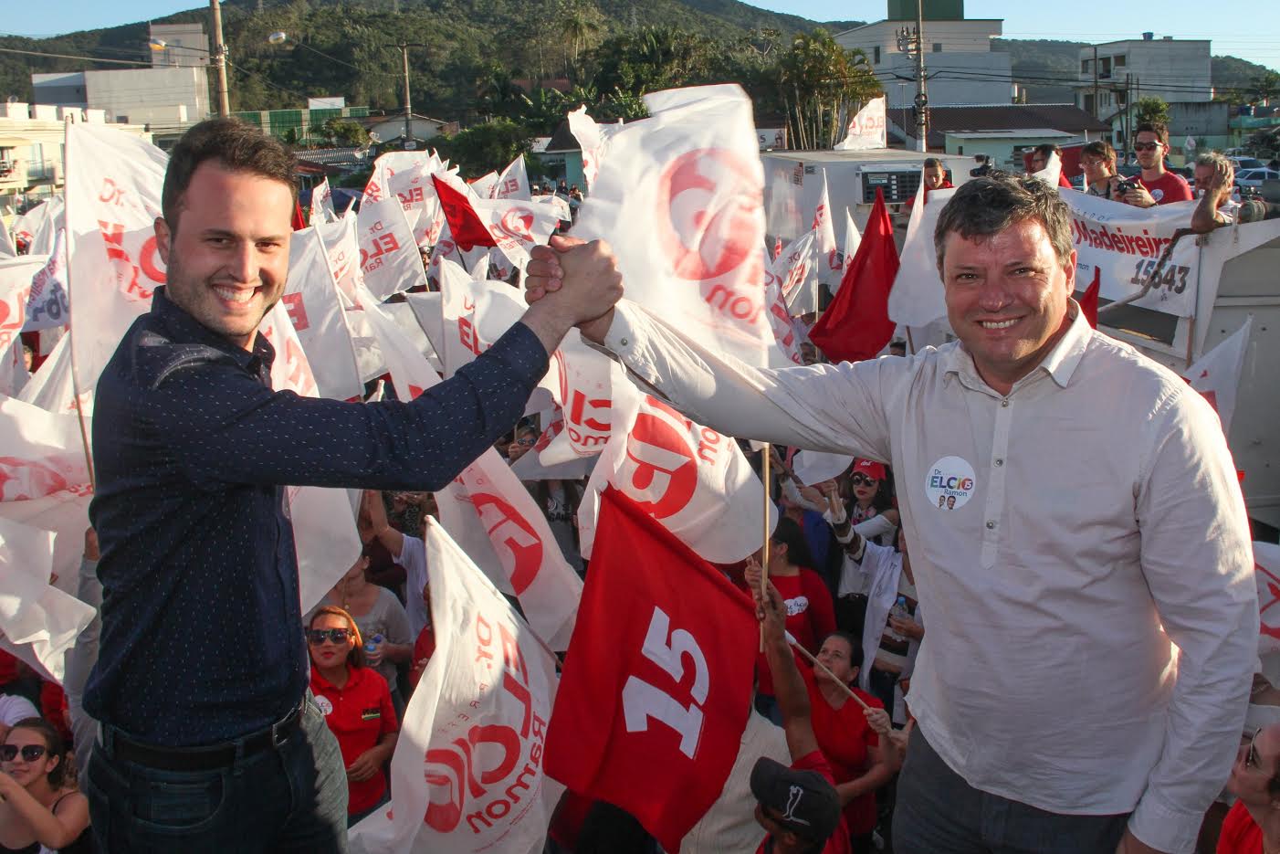 Elcio e Ramon vão apresentar propostas em comício no Centro, no domingo