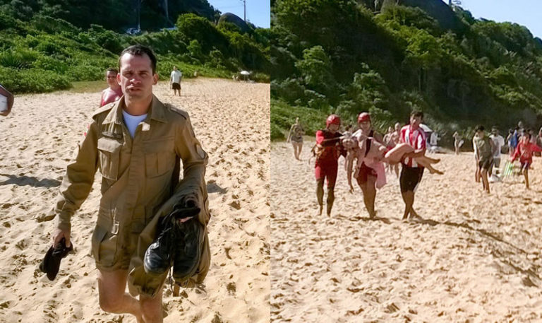 Policial Militar salva duas vítimas de afogamento na Praia de Taquaras