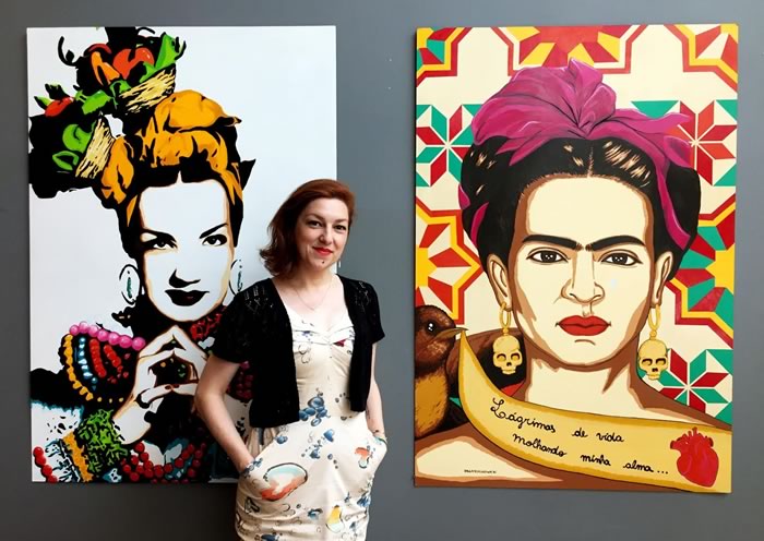 Ícones traz releituras de personagens famosos da história no Balneário Shopping 1 Exposição Ícones