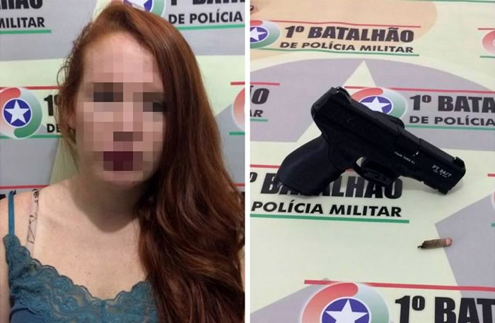 Jovem, ruiva e do crime: adolescente é apreendida após assalto em Itajaí 1 ruiva assaltante