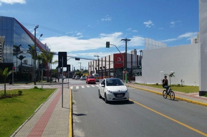 Mudanças no cruzamento da rua Duque de Caxias com Heitor Liberato, em Itajaí