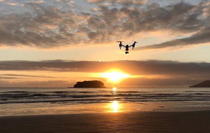 Drones auxiliam ações de fiscalização ambiental em Balneário Camboriú