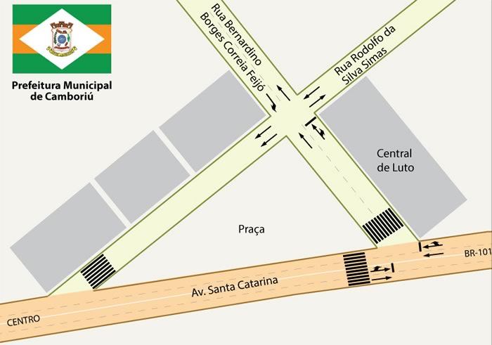 Trânsito tem alterações próximo à Central de Luto de Camboriú