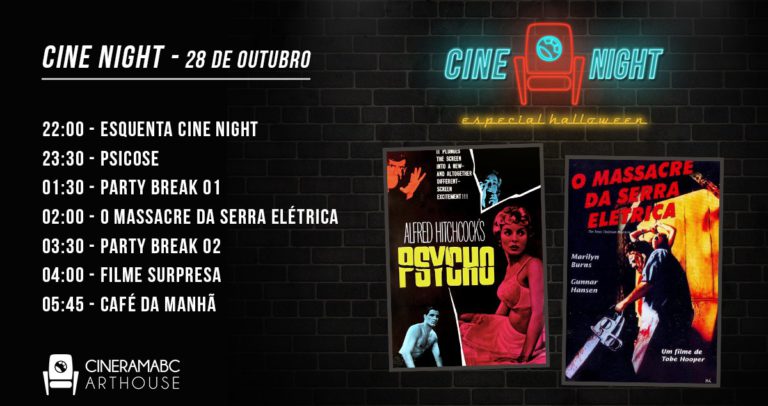 Cinema sci-fi, noite de halloween e festival Corujinha na programação do Cineramabc Arthouse