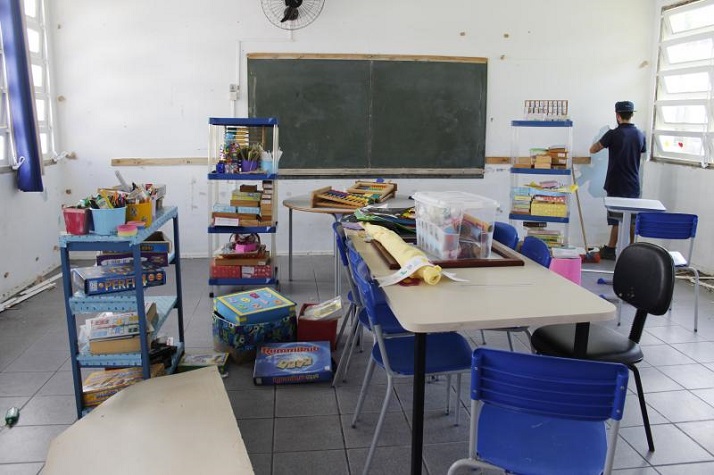 Unidades da Rede Municipal de Ensino de Itajaí recebem manutenção nas férias