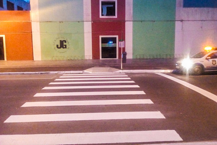 Sinalização de trânsito ganhou reforço para a volta às aulas em Balneário Camboriú