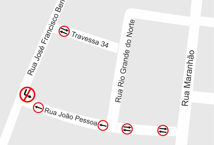 Trecho de Rua no Bairro Lídia Duarte passa a ter sentido único
