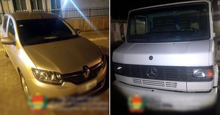 Carro e caminhão furtados são encontrados abandonados no Rio do Meio, em Camboriú