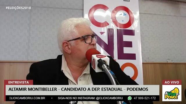 Altamir Montibeller, candidato a deputado estadual pelo Podemos