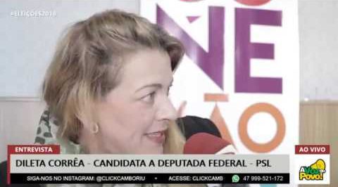 Dileta Corrêa Silva, candidata a deputada federal pelo PSL