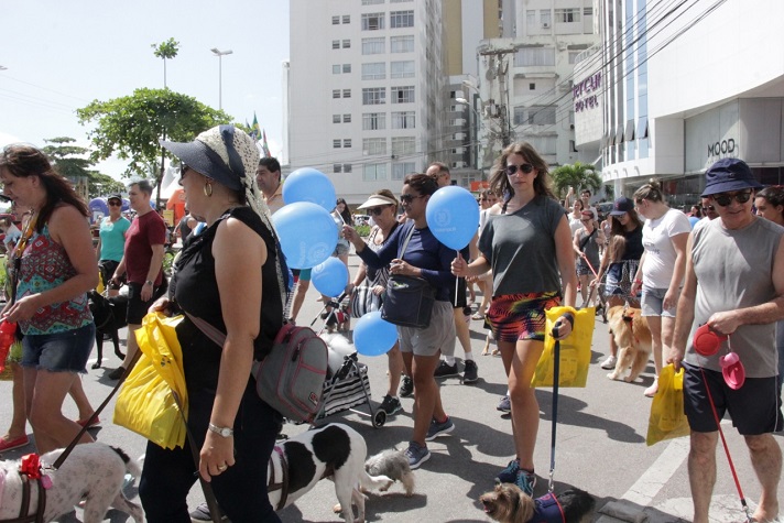 Cãominhada Pela Vida no Trânsito acontece neste domingo na Avenida Atlântica