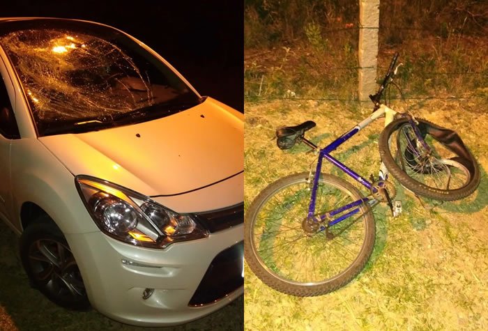 Colisão entre carro e bicicleta faz vítima grave em Bombinhas