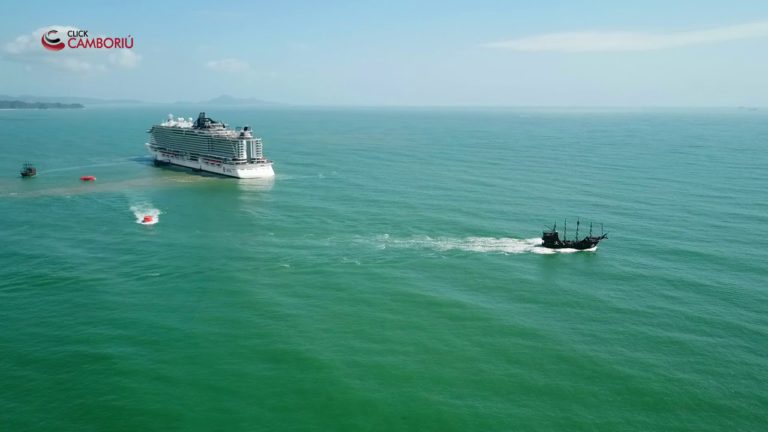 Navio MSC Seaview em Balneário Camboriú