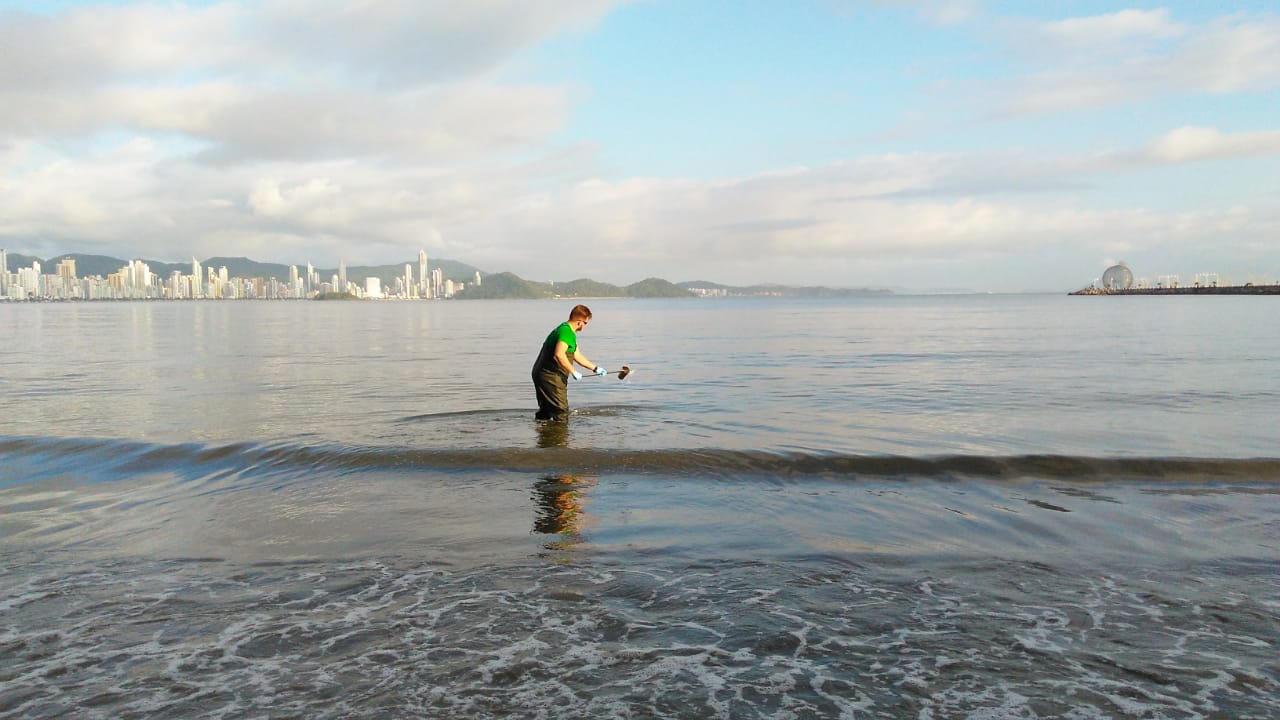 coleta de balneabilidade