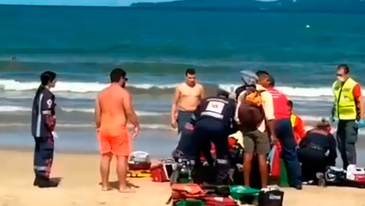 Turista argentino morre após sofrer parada cardíaca na praia de Itapema