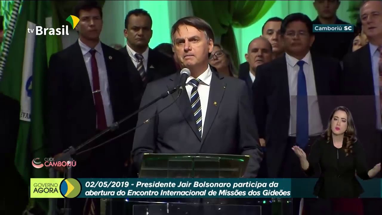 Pronunciamento do presidente Bolsonaro em Camboriú